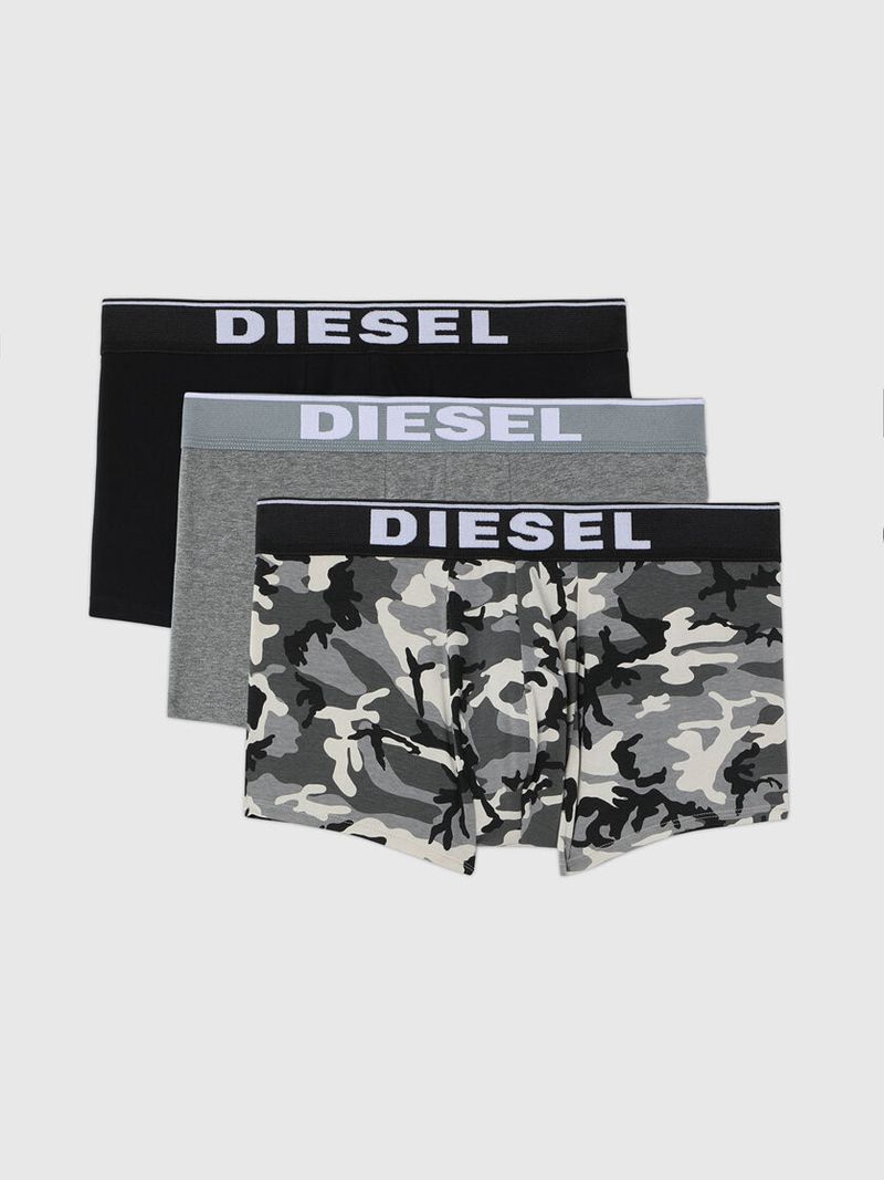 Roupa Interior Diesel Umbx-Damienthreepack Homem - Cinzentas/Pretas MXVAS-8971